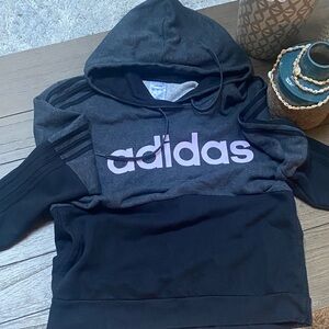 Adidas Charcoal and Black Pullover